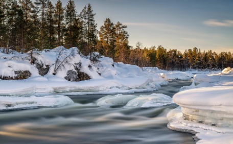 Finlandia. La Ruska. El Lago Inari Bajo la Aurora Boreal